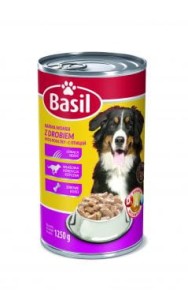 KARMA DLA PSA Z  DROBIEM 1250G BASIL/6