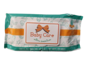 CHUSTECZKI NAWILZANE BABY CARE 80SZT KLIPS