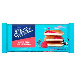 CZEKOLADA WEDEL MLECZNA MALINOWA 100G/20