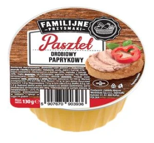 PASZTET FAMILIJNE PRZYSMAKI PAPRYKA 130G/12