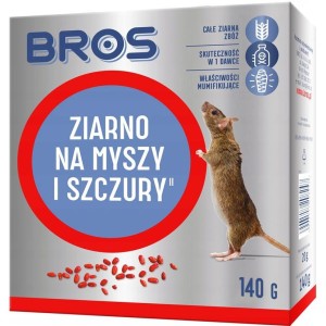 BROS ZIARNO NA MYSZY I SZCZURY 140G/12