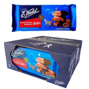 CZEKOLADA WEDEL GORZKA KLASYCZNA 64% WEDEL 90G/22SZT