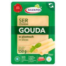 SER ZOLTY GOUDA MLEKPOL PLASTRY 150G/12