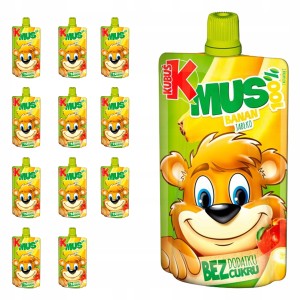 MUS KUBUS 100% JABLKO BANAN 100G SASZ/12