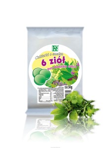 KARMELKI ZIOLOWE SZESC ZIOL B/CUKRU RADIX 50G