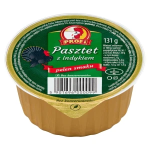 PASZTET PROFI DROBIOWY Z INDYKIEM 131G/15