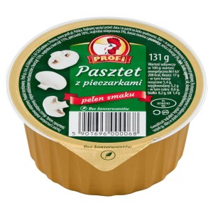 PASZTET PROFI DROBIOWY Z PIECZARKAMI 131G/15