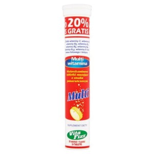 VITAFIZZ MUSSS MULTIWITAMINA 20+4 TAB POMARAŃCZ