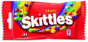 CUKIERKI SKITTLES FRUITS OWOCOWE 38G/14