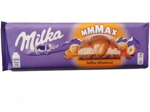 CZEKOLADA MILKA TOFFE WHOLENUT 300G/12