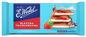 CZEKOLADA WEDEL MLECZNA TRUSKAWKOWA 100G/20