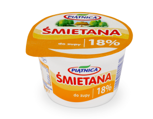 SMIETANA PIATNICA 18% 200G KUBEK/12