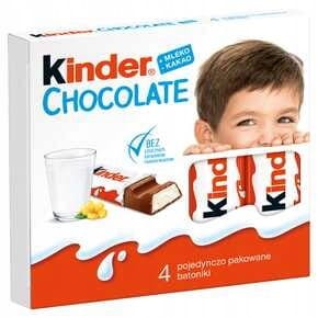 KINDER CZEKOLADKI CHOCOLATE 4X12,5G/20
