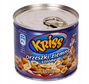 ORZESZKI ZIEMNE SOLONE PUSZKA 150G KRISS/18