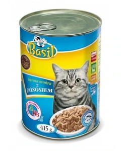 KARMA DLA KOTA Z LOSOSIEM PUSZKA 415G BASIL/10